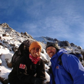 Excursionistas de senderismo